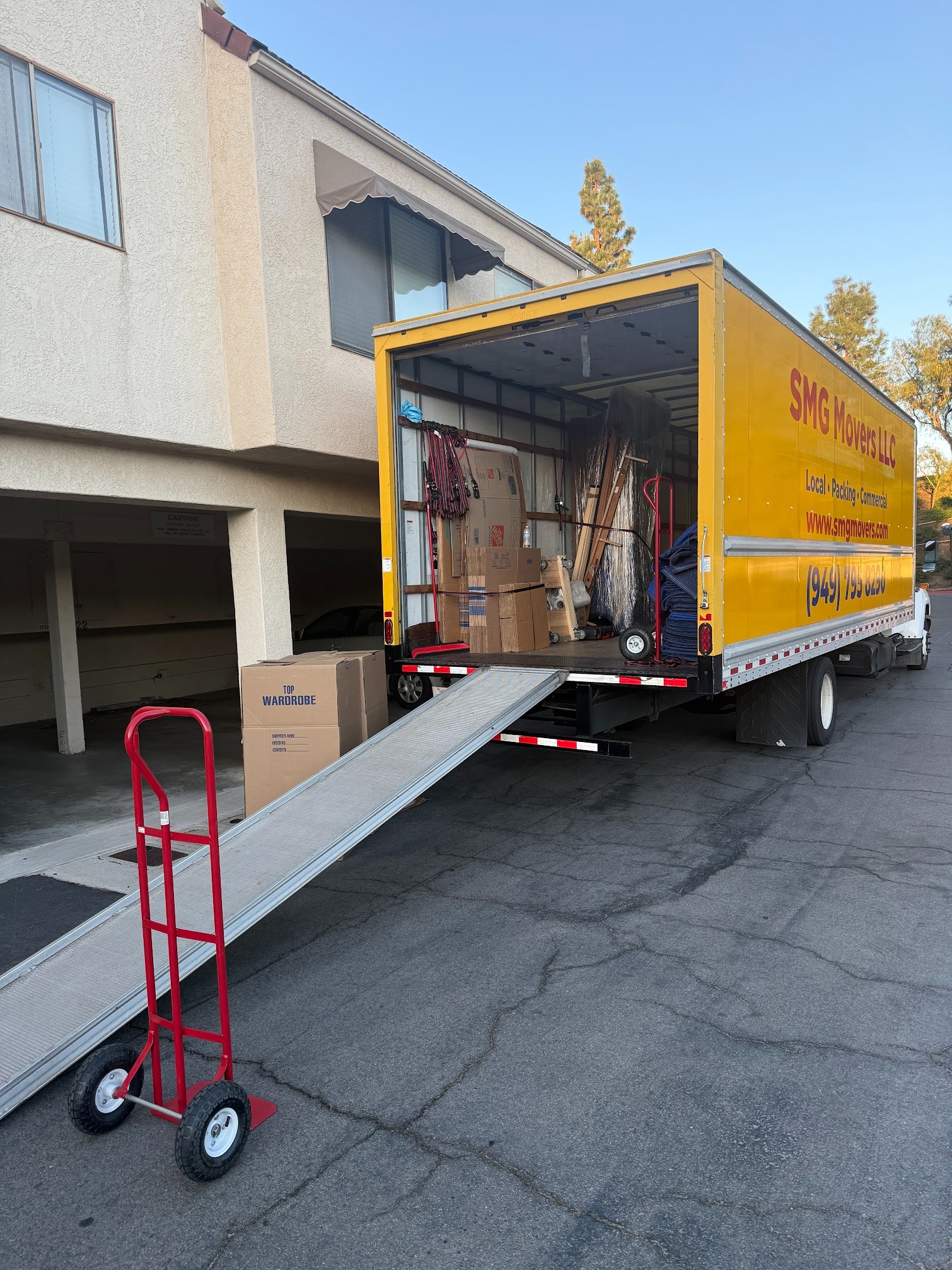 SMG Movers truck — local movers in Irvine, Orange County